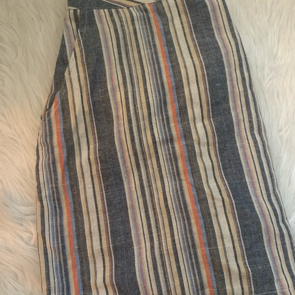Multi Color Striped Mini Skirt- Medium - Picture 4 of 5